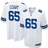 Nike Men & Women & Youth Cowboys #65 Leary White Team Color Game Jersey,baseball caps,new era cap wholesale,wholesale hats